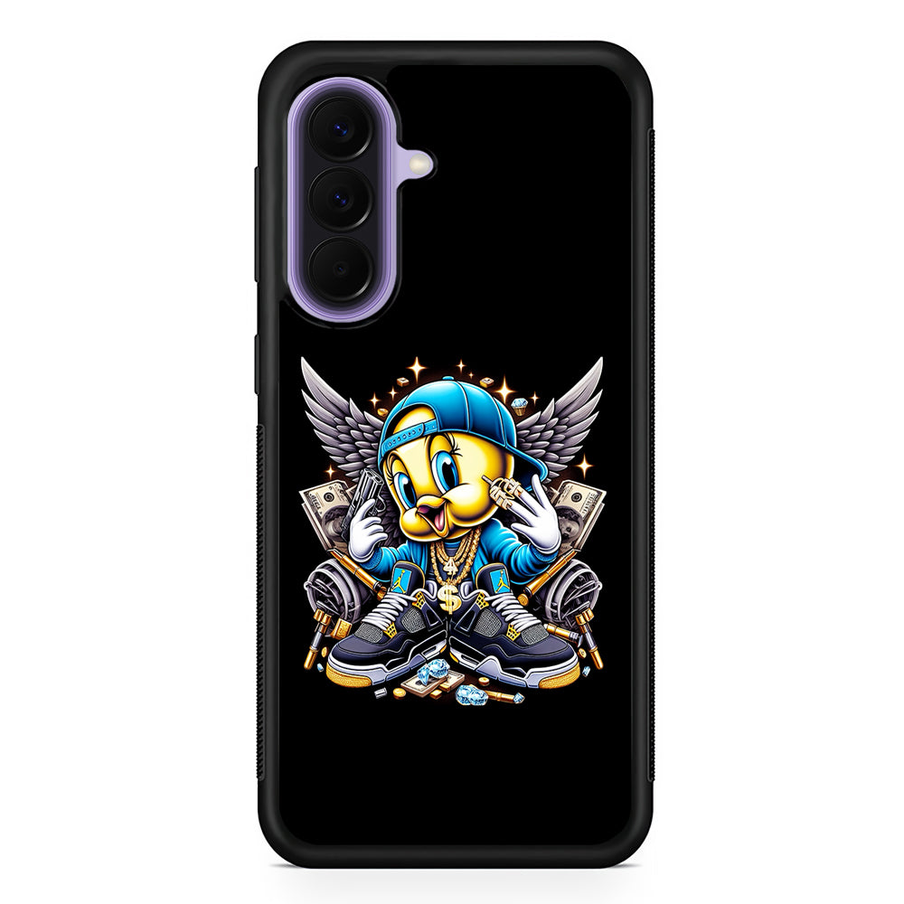 Tweety Bird Rich Samsung Galaxy A57 Case | Slim Samsung Galaxy A57 Rubber Case
