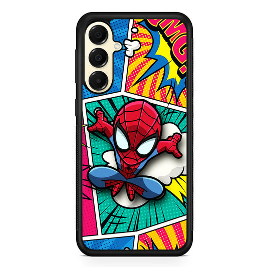 Spiderman Comic Poof Samsung Galaxy A16 Case | Slim Rubber Samsung Galaxy A16 Case
