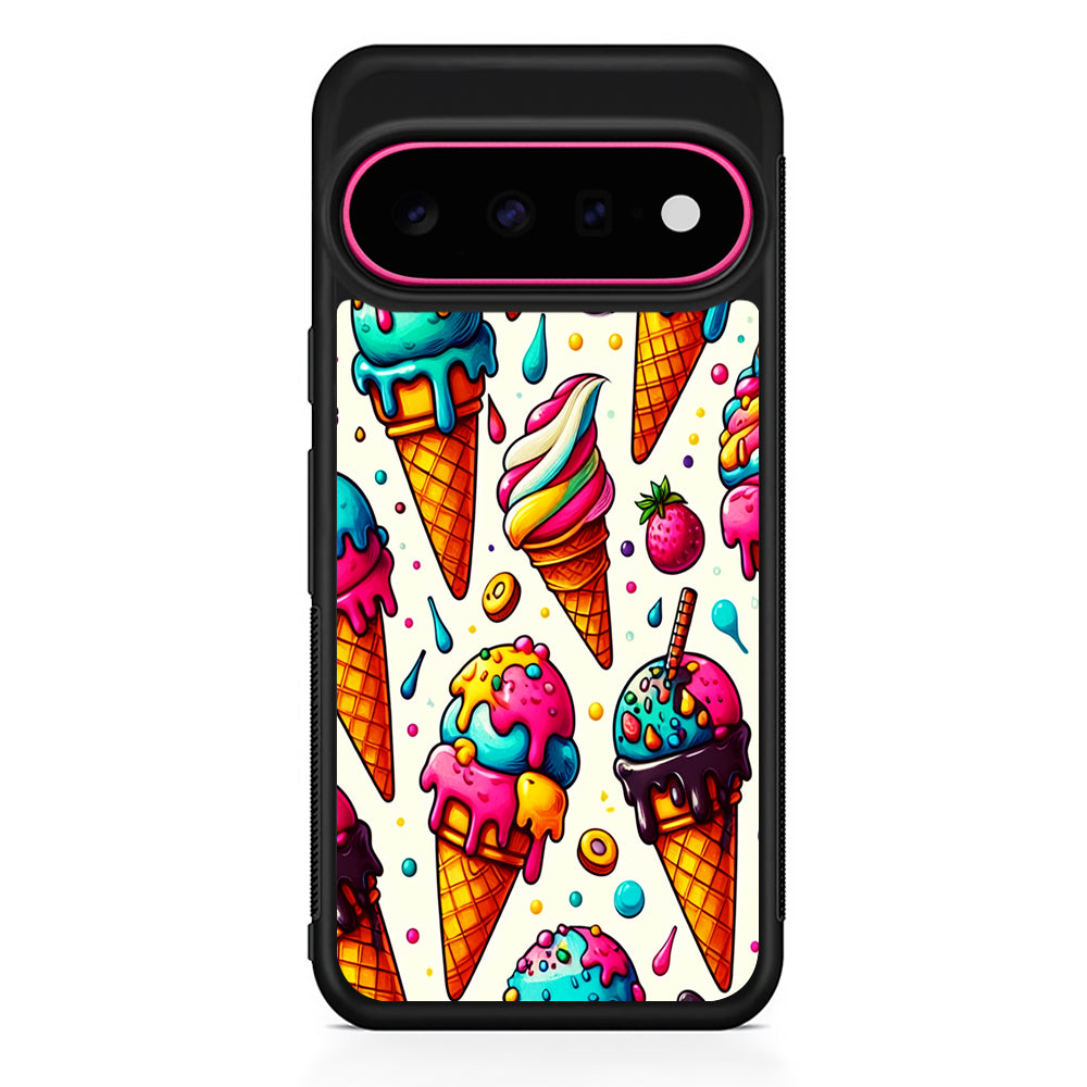 Ice Creams with Different Flavors Google Pixel 11 Case | Slim Shockproof Cover