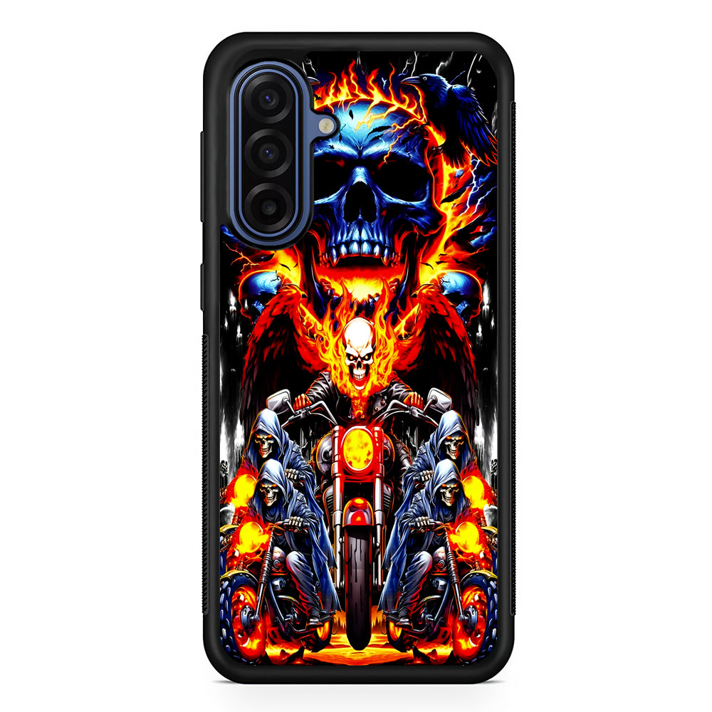 Ghost Rider and His Troops Samsung Galaxy A17 Case | Slim Protective Phone Cover