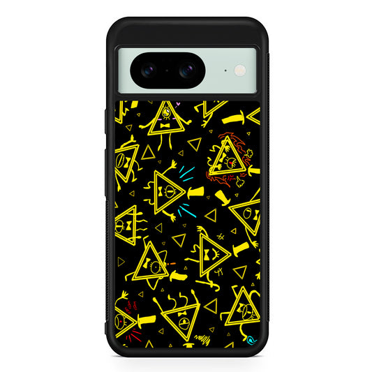 Bill Cipher Gravity Falls Doodle Google Pixel 8 Case | Durable Protective Cover for Google Pixel 8