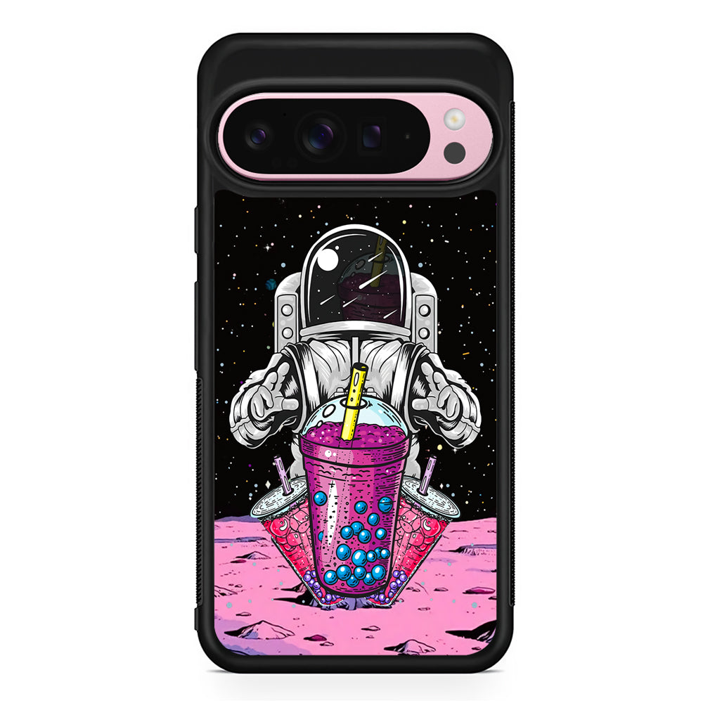 Astronaut and Bubble Ice Google Pixel 9 Pro XL Case | Protective Cover