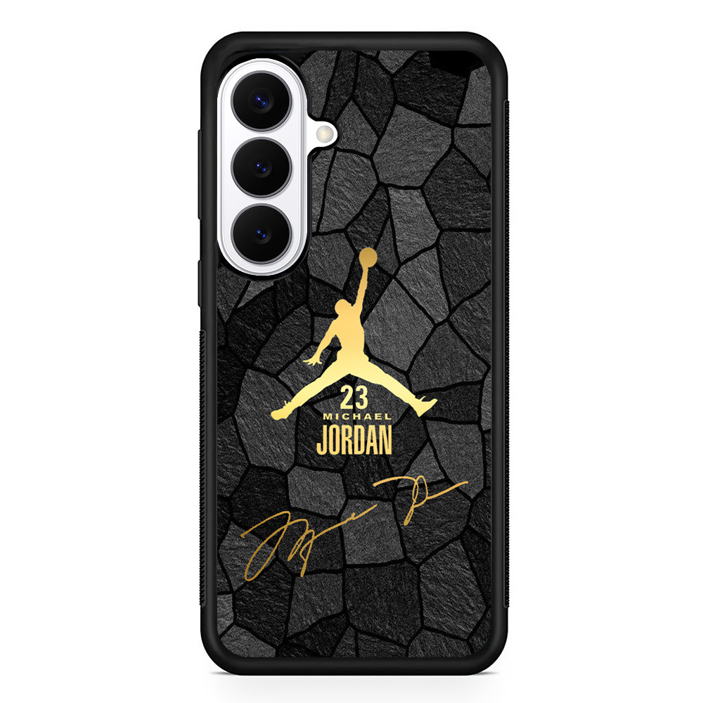 Air Jordan Golden Silhouette Samsung Galaxy S26 Plus Case | Lightweight Protective Cover for Galaxy S26 Plus
