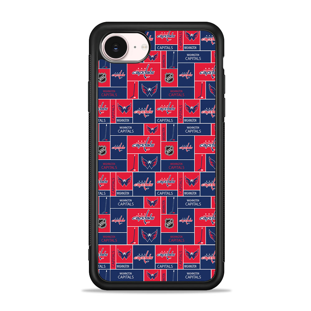NHL Washington Capitals Pattern iPhone 17e Case - Silicone Case