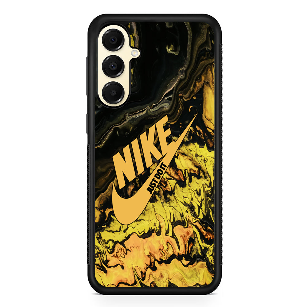 Nike Marble Yellow Liquid Samsung Galaxy A16 Case | Custom Protective Samsung Galaxy A16 Case