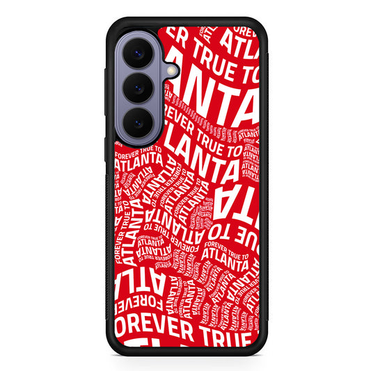 NBA Atlanta Hawks Word Samsung Galaxy S26 Case | Durable Rubber Case for Samsung Galaxy S26