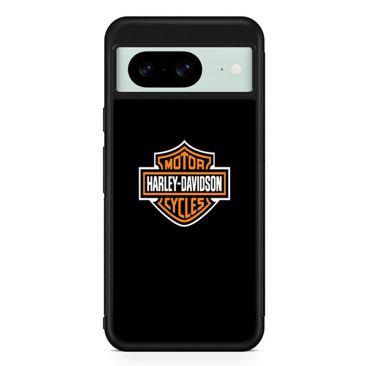 Harley Davidson Logo Black Google Pixel 8 Case | Slim Rubber Case for Google Pixel 8