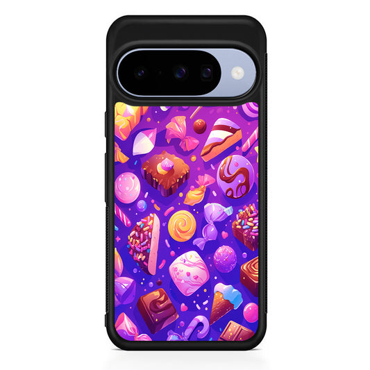 Various Kinds of Sweets and Candies Google Pixel 10 Case | Google Pixel 10 Rubber Protective Case