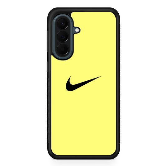 Nike Simple Cream Samsung Galaxy A37 Case | Samsung Galaxy A37 Rubber Phone Case