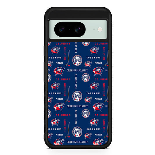 NHL Columbus Blue Jackets Design Google Pixel 8 Case | Durable Protective Cover for Google Pixel 8