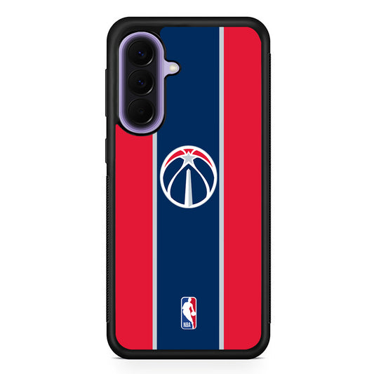 NBA Washington Wizards Stripe Samsung Galaxy A57 Case | Slim Samsung Galaxy A57 Rubber Case