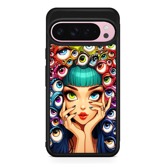 Flamboyant Girl with Many Eyes Google Pixel 9 Pro XL Case | Protective Cover