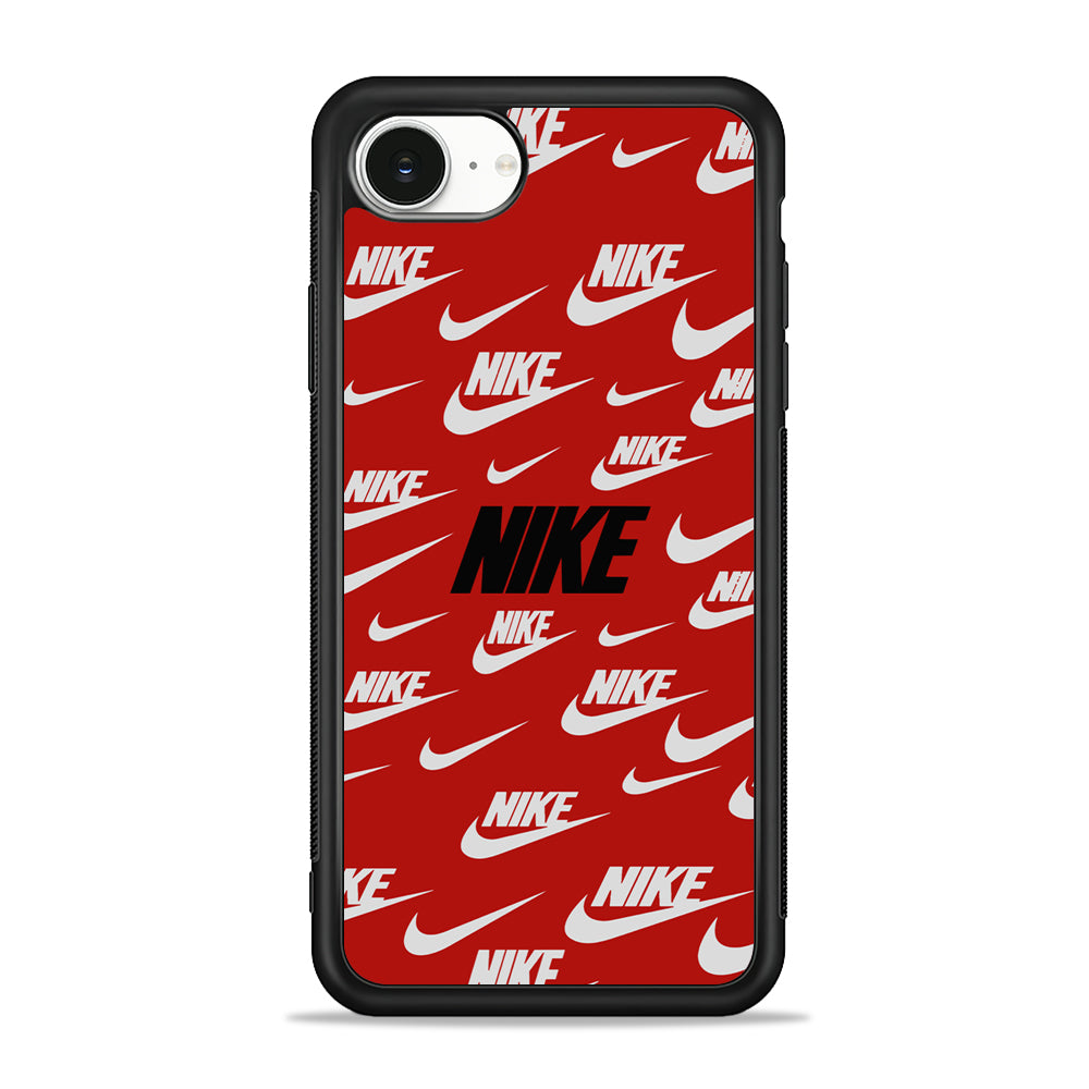 Nike Irregular Emblem iPhone 16e Case - Slim Silicone Case