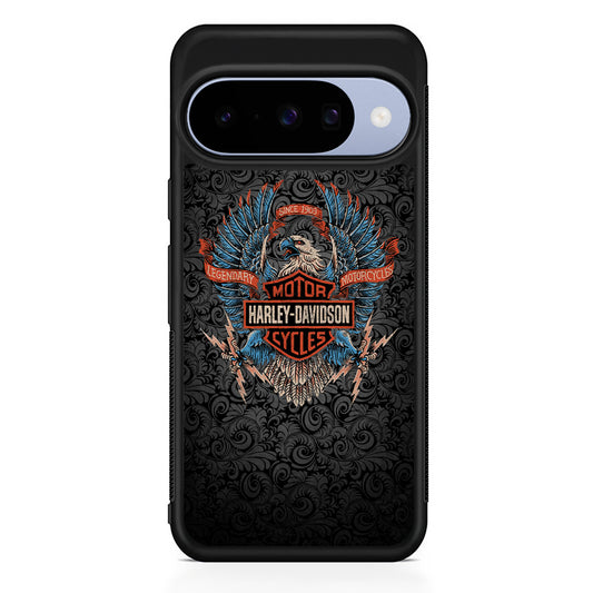 Harley Davidson Eagle Energy Google Pixel 10 Case | Google Pixel 10 Rubber Protective Case
