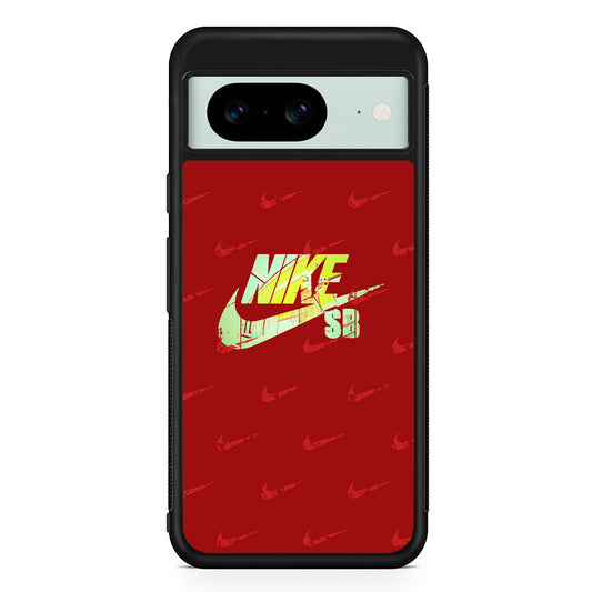 Nike SB Silhouette of Player Google Pixel 8 Case | Slim Rubber Case for Google Pixel 8