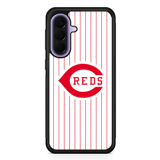 MLB Cincinnati Reds Team Samsung Galaxy A57 Case | Slim Samsung Galaxy A57 Rubber Case