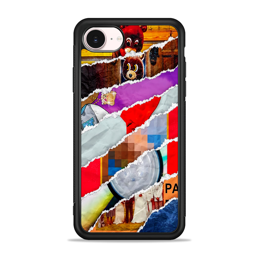 Kanye West Album Collage iPhone 17e Case - Silicone Case