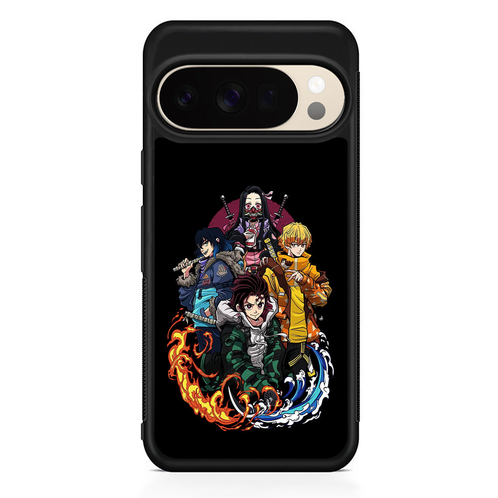 Demon Slayer Hoodie Style Google Pixel 10 Pro XL Case | Slim Google Pixel 10 Pro XL Protective Case