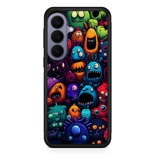 Colorful Monster Doodle Art Samsung Galaxy S26 Case | Durable Rubber Case for Samsung Galaxy S26