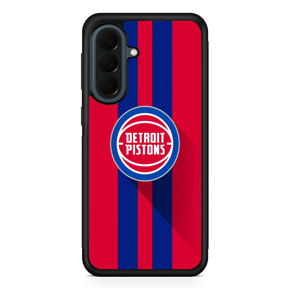 NBA Detroit Pistons Victory Ball Samsung Galaxy A37 Case | Samsung Galaxy A37 Rubber Phone Case