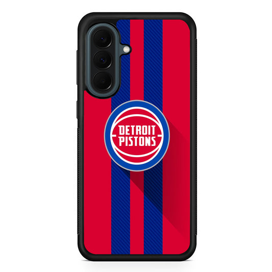 NBA Detroit Pistons Victory Ball Samsung Galaxy A37 Case | Samsung Galaxy A37 Rubber Phone Case