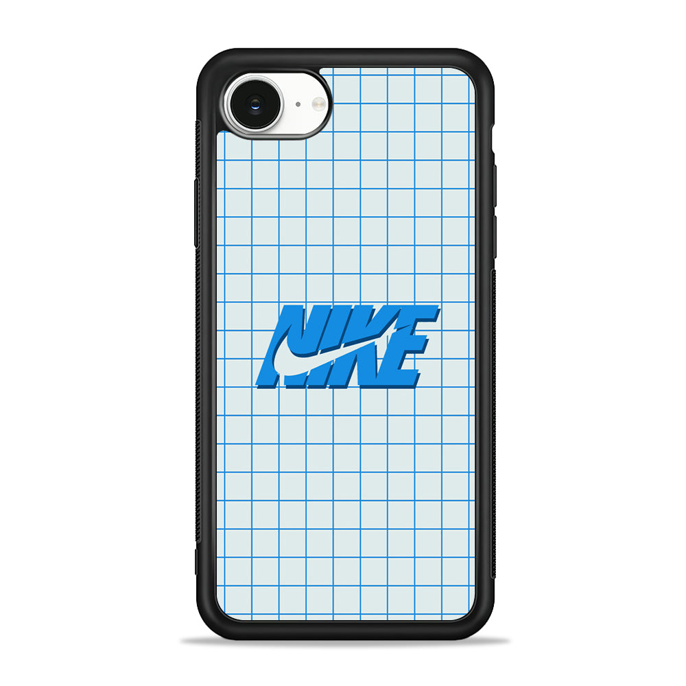 Nike Blue Square Spot iPhone 16e Case - Slim Silicone Case