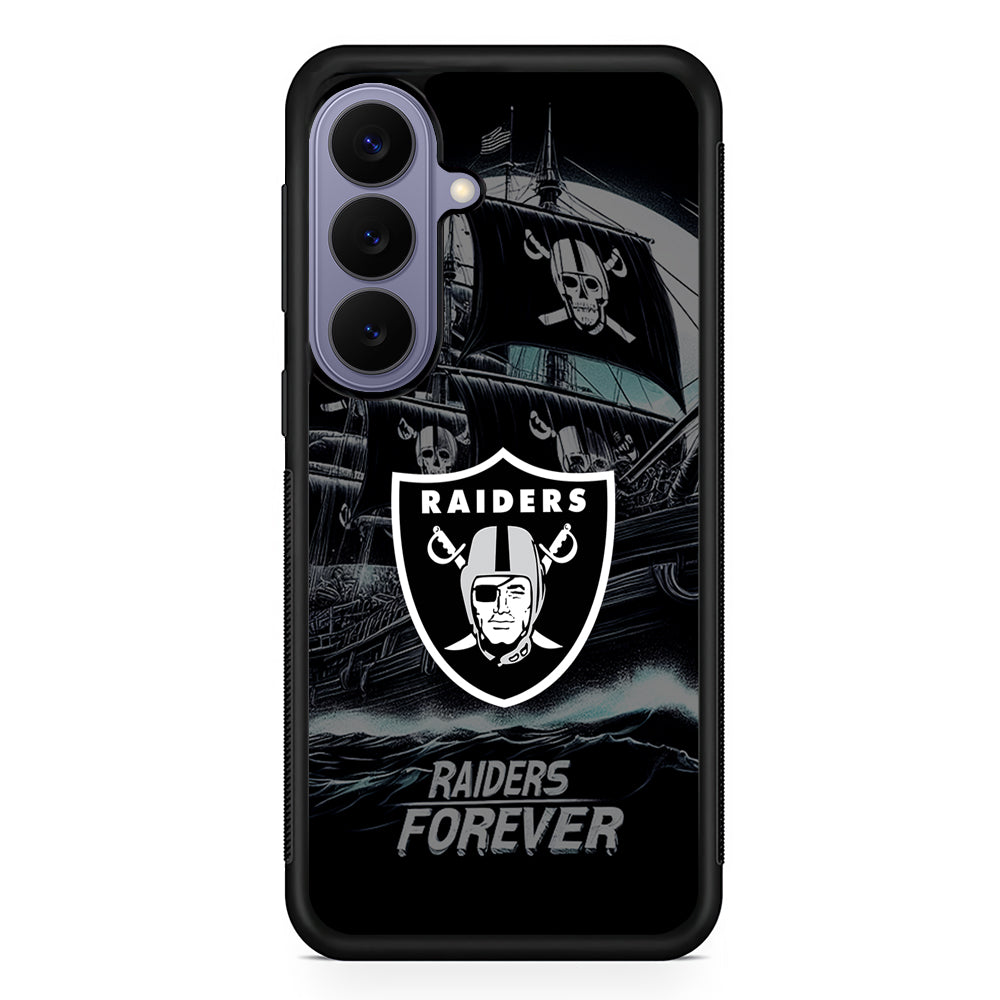 NFL Las Vegas Raiders Forever Samsung Galaxy S26 Case | Durable Rubber Case for Samsung Galaxy S26