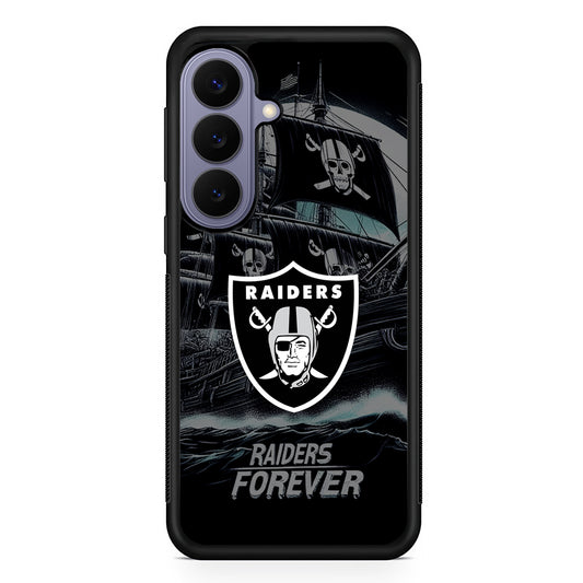 NFL Las Vegas Raiders Forever Samsung Galaxy S26 Case | Durable Rubber Case for Samsung Galaxy S26