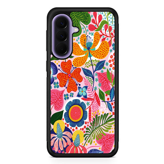 Exotic Floral Aesthetic Samsung Galaxy A57 Case | Slim Samsung Galaxy A57 Rubber Case
