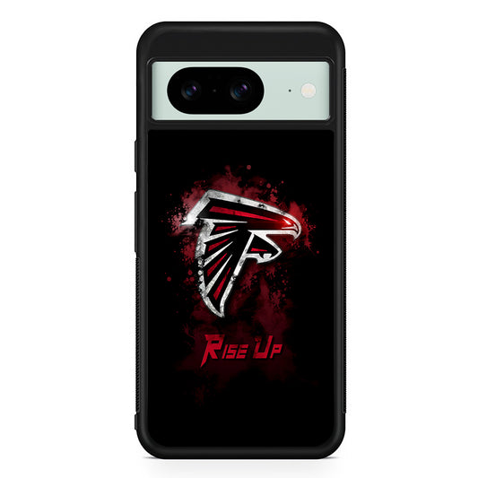 NFL Atlanta Falcons Rise Up Google Pixel 8 Case | Durable Protective Cover for Google Pixel 8