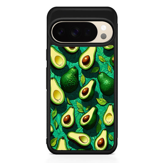 A Pattern of Avocado Cut in Half Google Pixel 10 Pro XL Case | Slim Google Pixel 10 Pro XL Protective Case