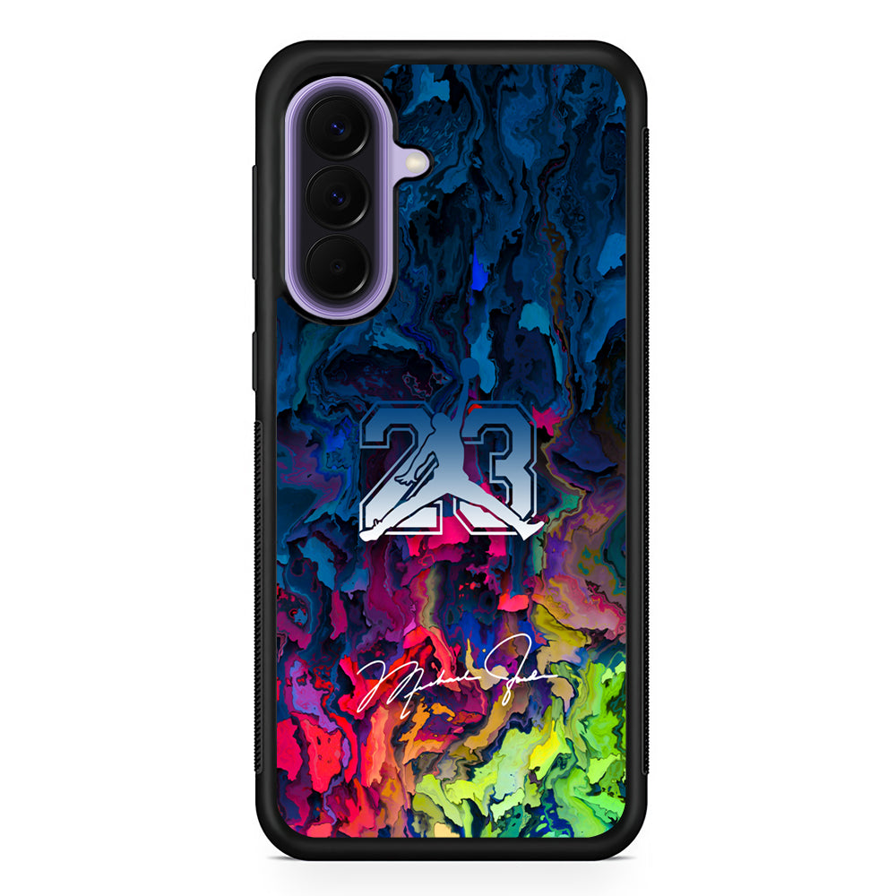 Air Jordan Colorful Exposure Cave Samsung Galaxy A57 Case | Slim Samsung Galaxy A57 Rubber Case