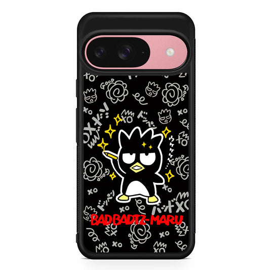 Badtz Maru Sanrio Black Google Pixel 9 Case | Google Pixel 9 Protective Rubber Case