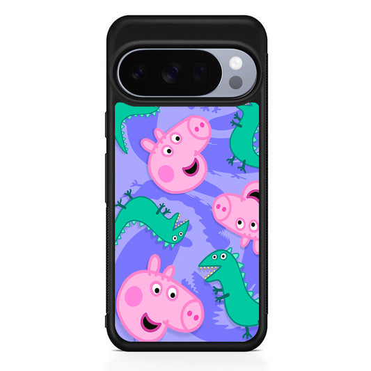 Peppa Pig Purple Google Pixel 10 Pro Case | Slim Google Pixel 10 Pro Rubber Case