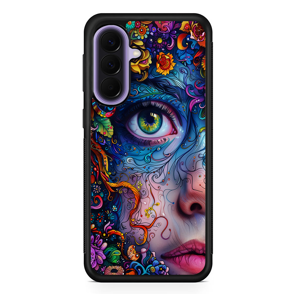 The Flower Fairy Girl Face Samsung Galaxy A57 Case | Slim Samsung Galaxy A57 Rubber Case
