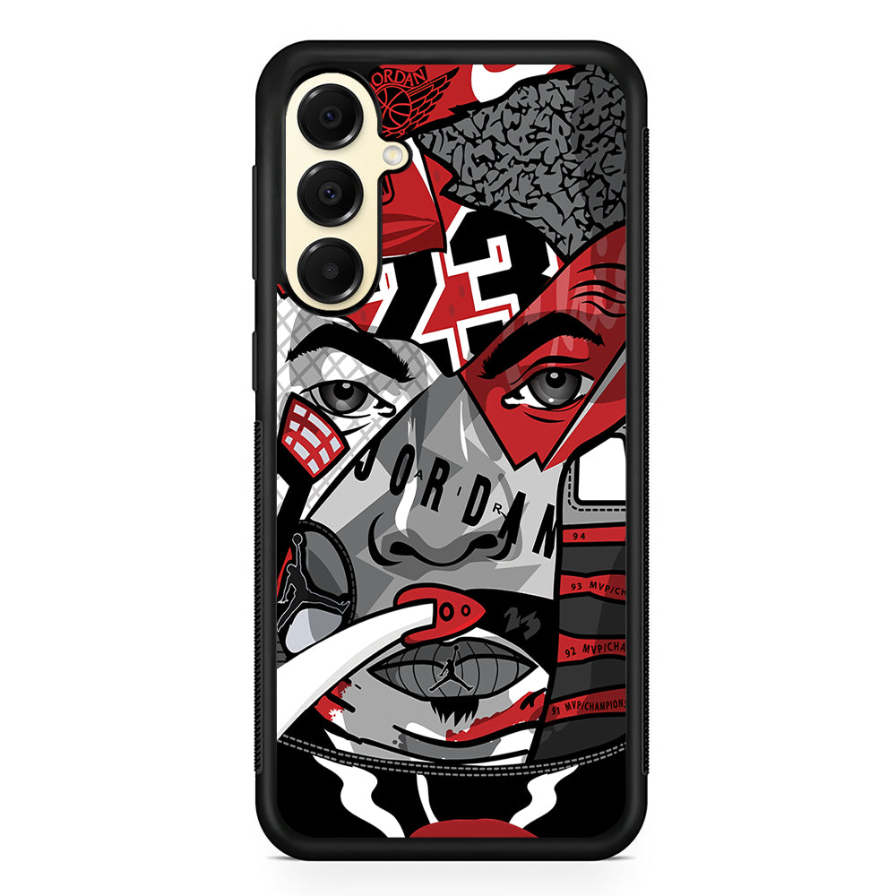 Air Jordan Warrior's Eyes Samsung Galaxy A16 Case | Slim Rubber Case for Samsung Galaxy A16