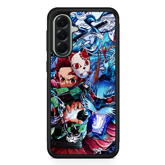 Tanjiro Kamado Kimetsu No Yaiba Samsung Galaxy A56 Case | Samsung Galaxy A56 Protective Rubber Case