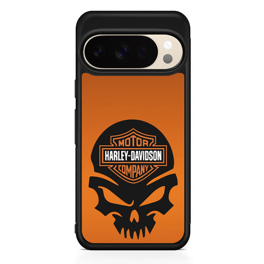 Harley Orange Skull Emblem Google Pixel 10 Pro XL Case | Durable Google Pixel 10 Pro XL Cover