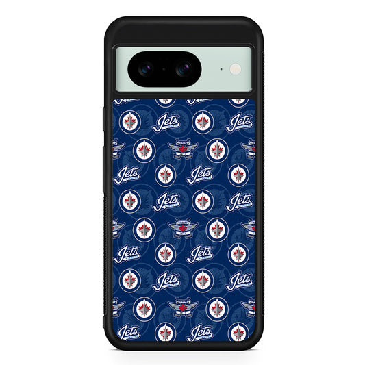NHL Winnipeg Jets Pattern Google Pixel 8 Case | Durable Protective Cover for Google Pixel 8