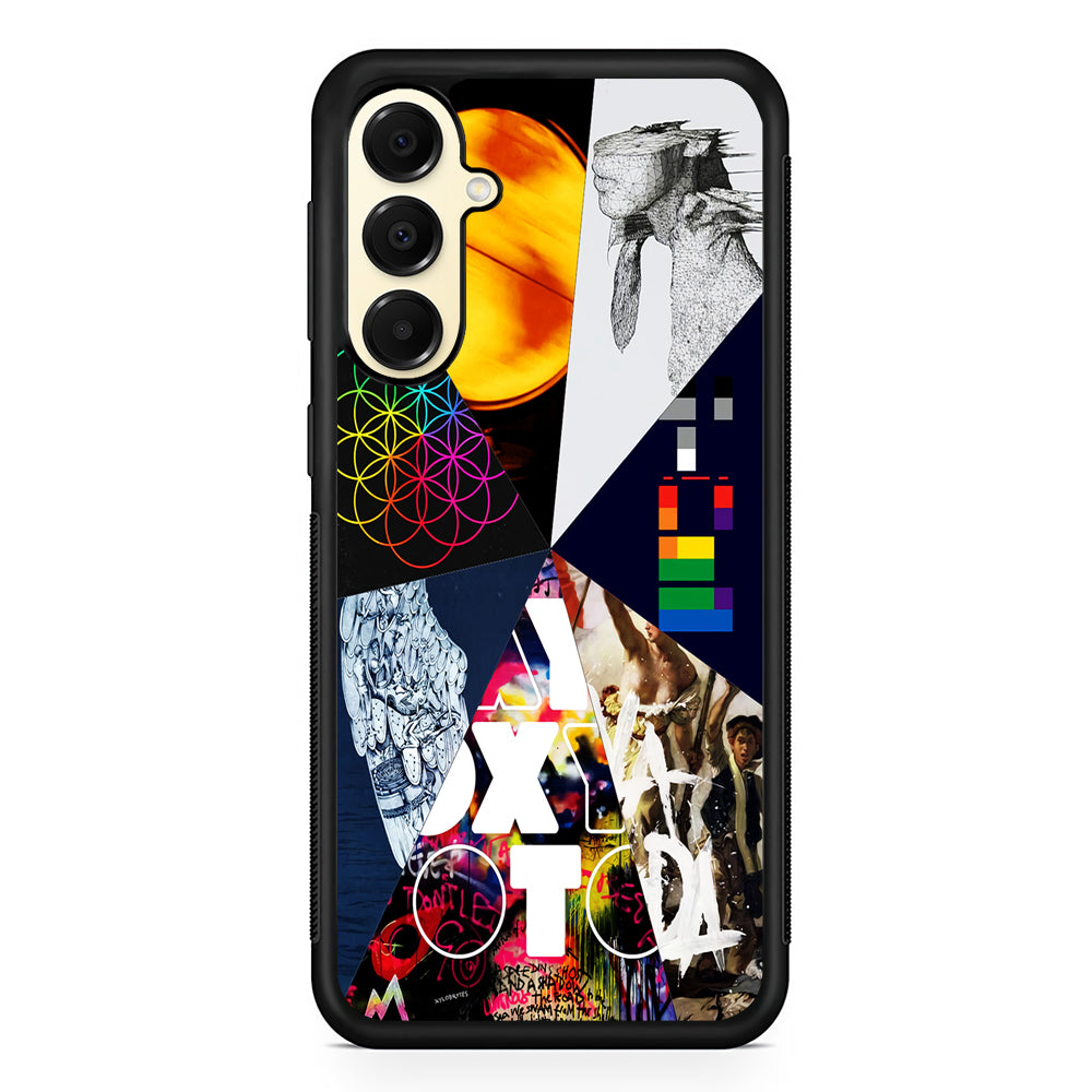 Coldplay Album Cover Collage Samsung Galaxy A16 Case | Slim Rubber Samsung Galaxy A16 Case