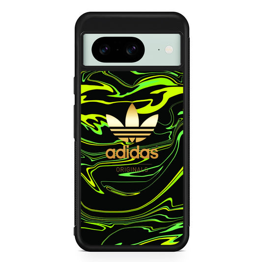 Adidas Green Moss Line Google Pixel 8 Case | Durable Protective Cover for Google Pixel 8