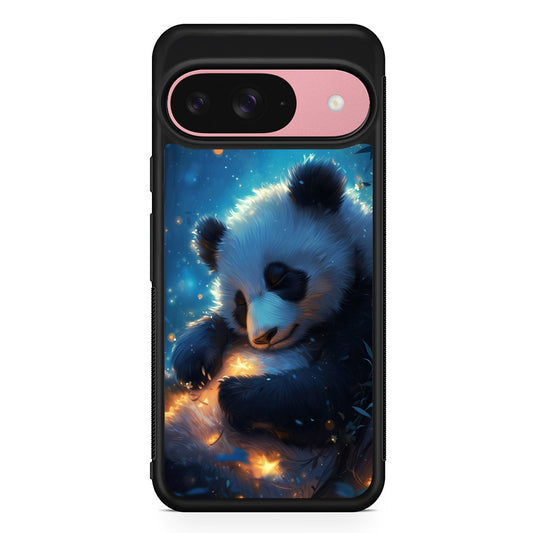 Cute Panda is Sleeping Google Pixel 9 Case | Google Pixel 9 Protective Rubber Case
