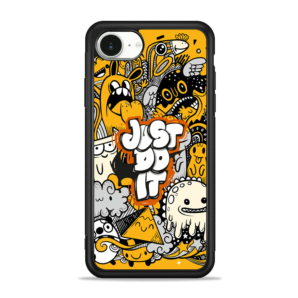 Nike Make Smile with Doodle iPhone 16e Case - Slim Silicone Case