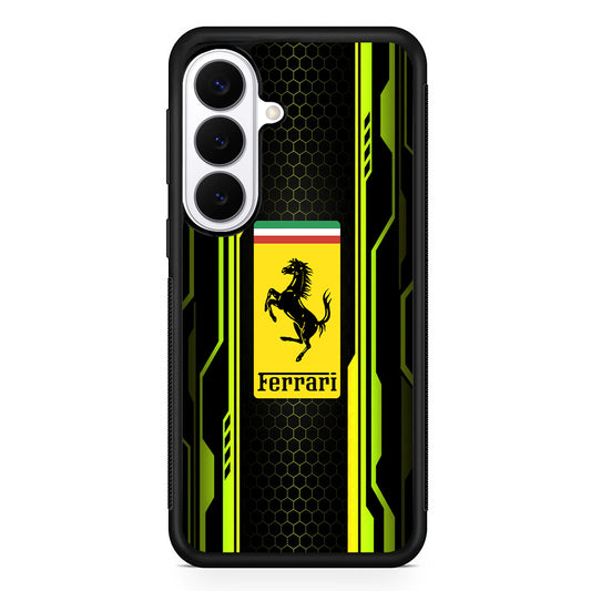 Ferrari Yellow System Line Samsung Galaxy S26 Plus Case | Lightweight Protective Cover for Galaxy S26 Plus