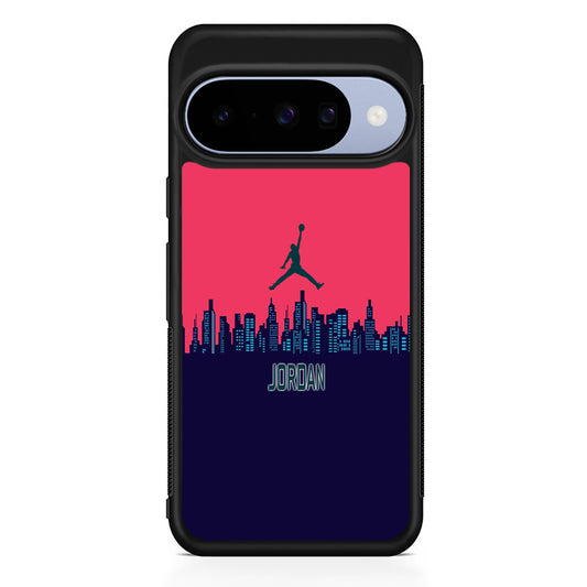Jordan  Jump City Magenta Google Pixel 10 Case | Google Pixel 10 Rubber Protective Case