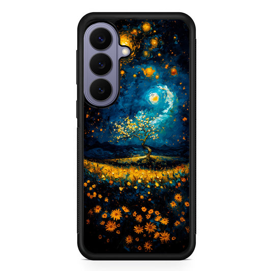 Starry Night Blossoms Painting Samsung Galaxy S26 Case | Durable Rubber Case for Samsung Galaxy S26