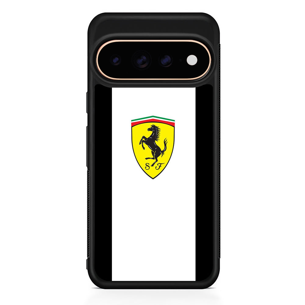 Ferrari White Stripe Emblem Google Pixel 11 Pro Case - Stylish Protective Phone Case