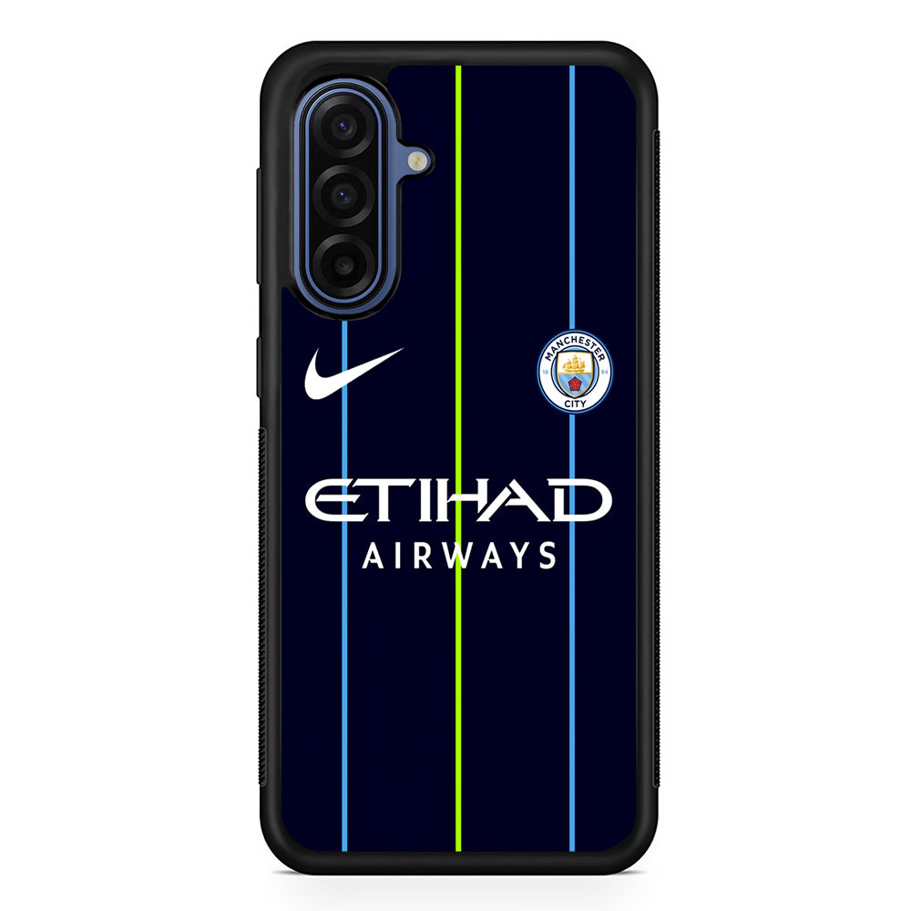 Nike Jersey Away Manchester City Samsung Galaxy A17 Case | Samsung Galaxy A17 Protective Rubber Case