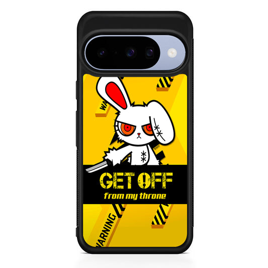 Angry Bunny Throne Google Pixel 10 Case | Google Pixel 10 Rubber Protective Case