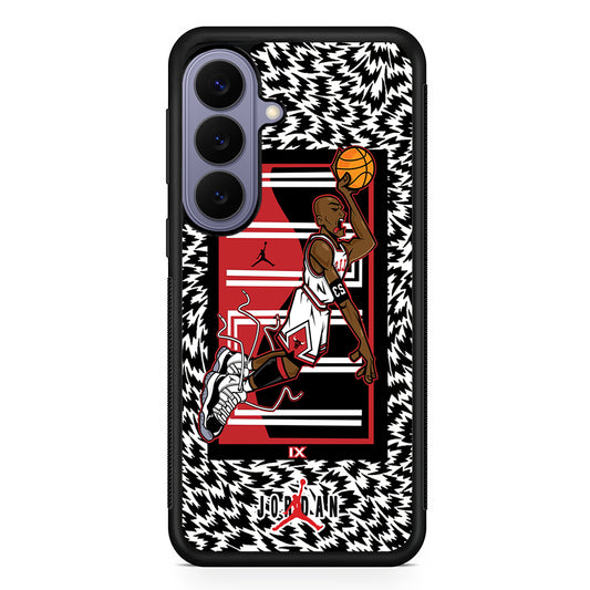 Air Jordan 23 Cartoon Signature Samsung Galaxy S26 Case | Slim Protective Rubber Case for Samsung S26
